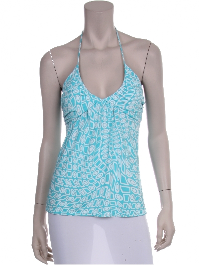 Aqua halter top.